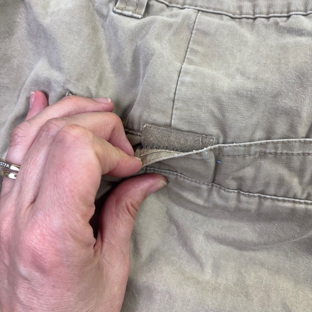 Columbia Mens Khaki Cotton Cargo Shorts 3XB Tan Hiking Utility‎ Outdoor - Picture 10 of 11
